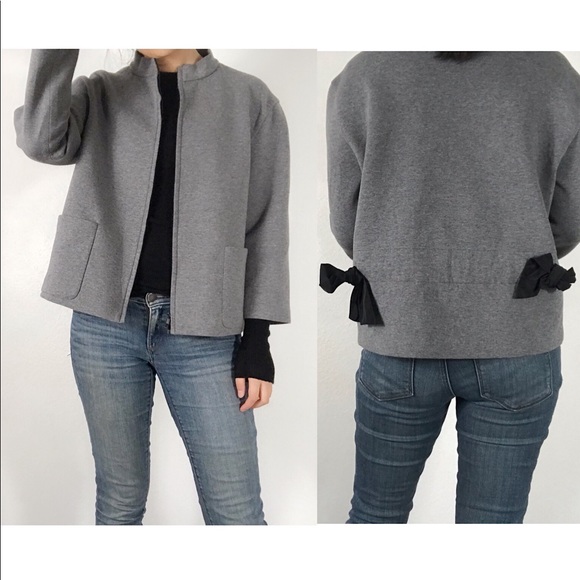 Lafayette 148 grey jacket with bows - Picture 8 of 8